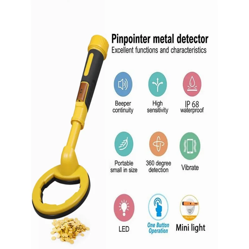 2 in 1 underwater metal detector, fully waterproof outdoor diving detector - view 3