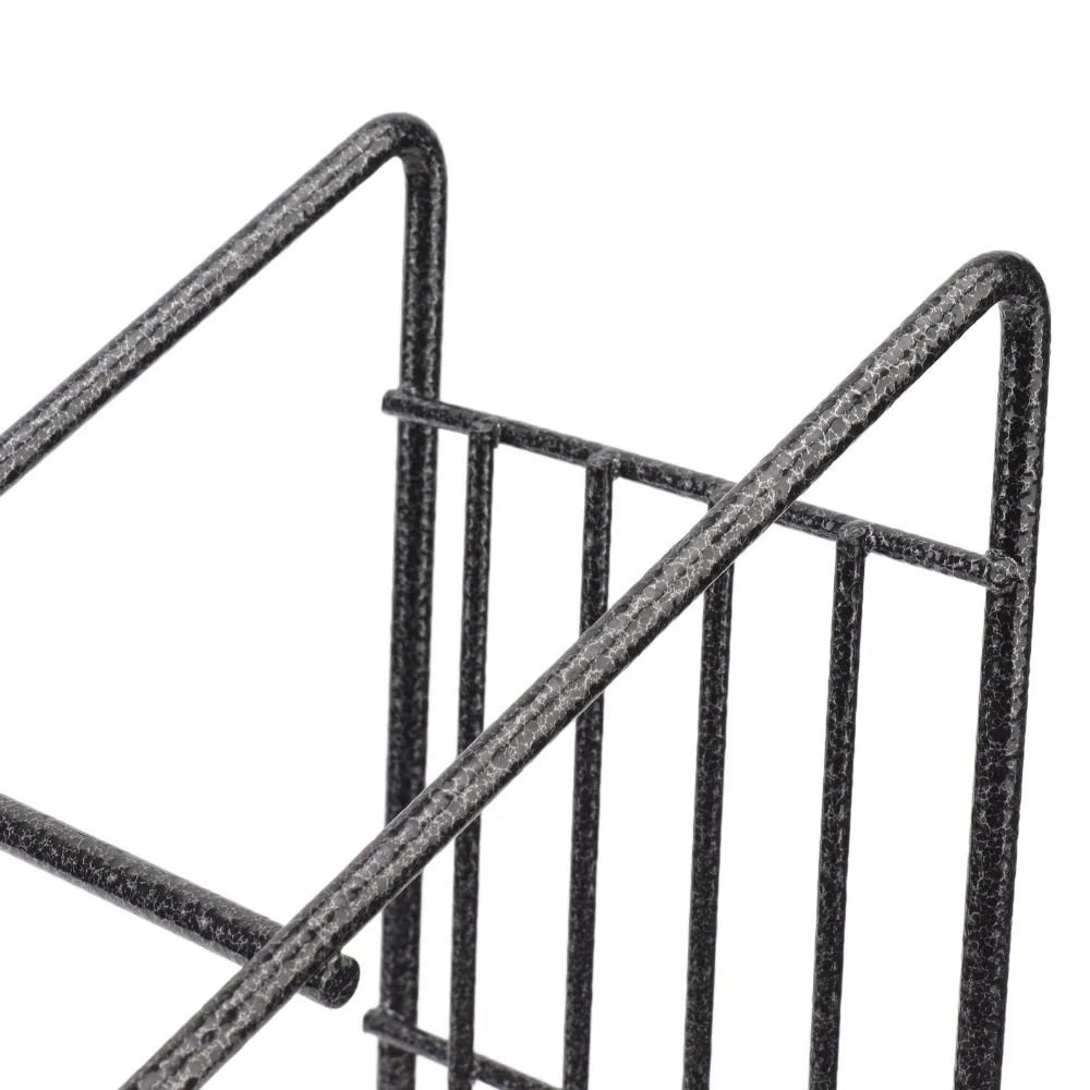 4 Compartments Wire Bottle Holder Stable Design Wire Construction Bottle Organizer Rack Display Shelf Stainless Steel