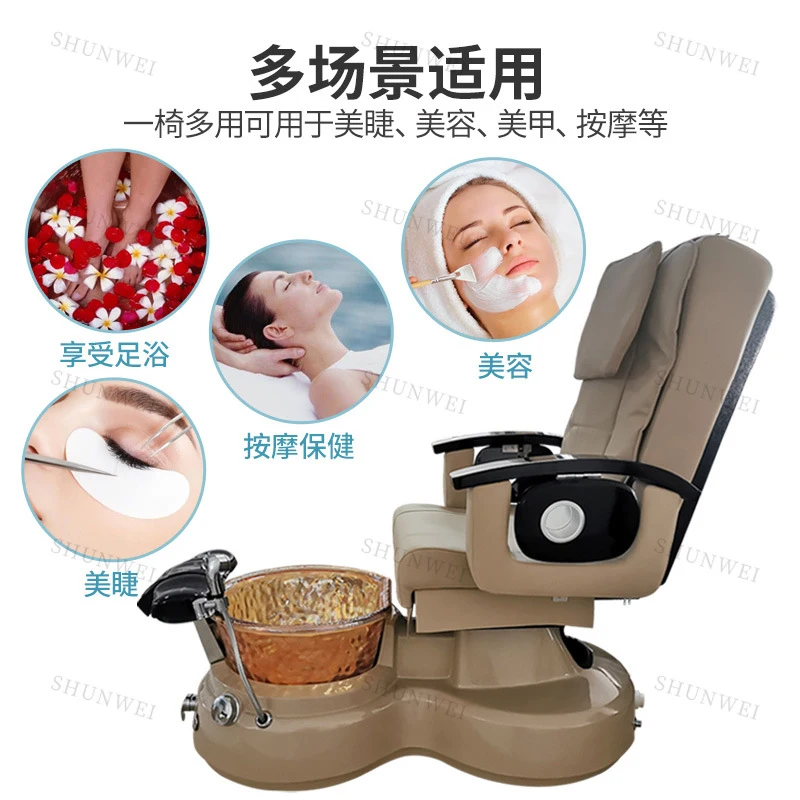 Multifunctional Manicure And Pedicure Chair, Suitable Eyebrow Tattooing, Nail Care, Eyelash Exten