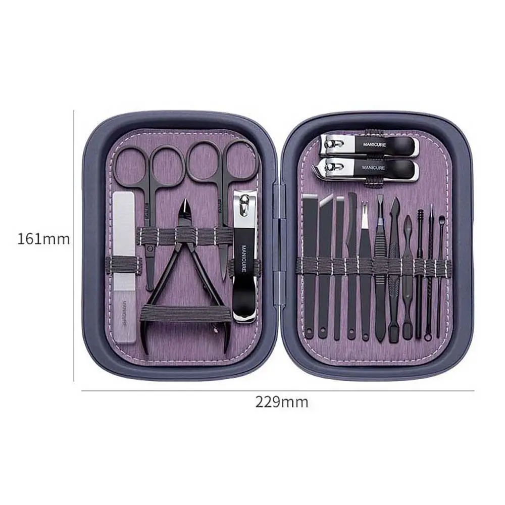 Nail Cutter Nail Sanding Nail Scissors Earpick Cuticle Nipper Nail Tools Kit Pedicure Tool Nail Clippers Set Manicure Set