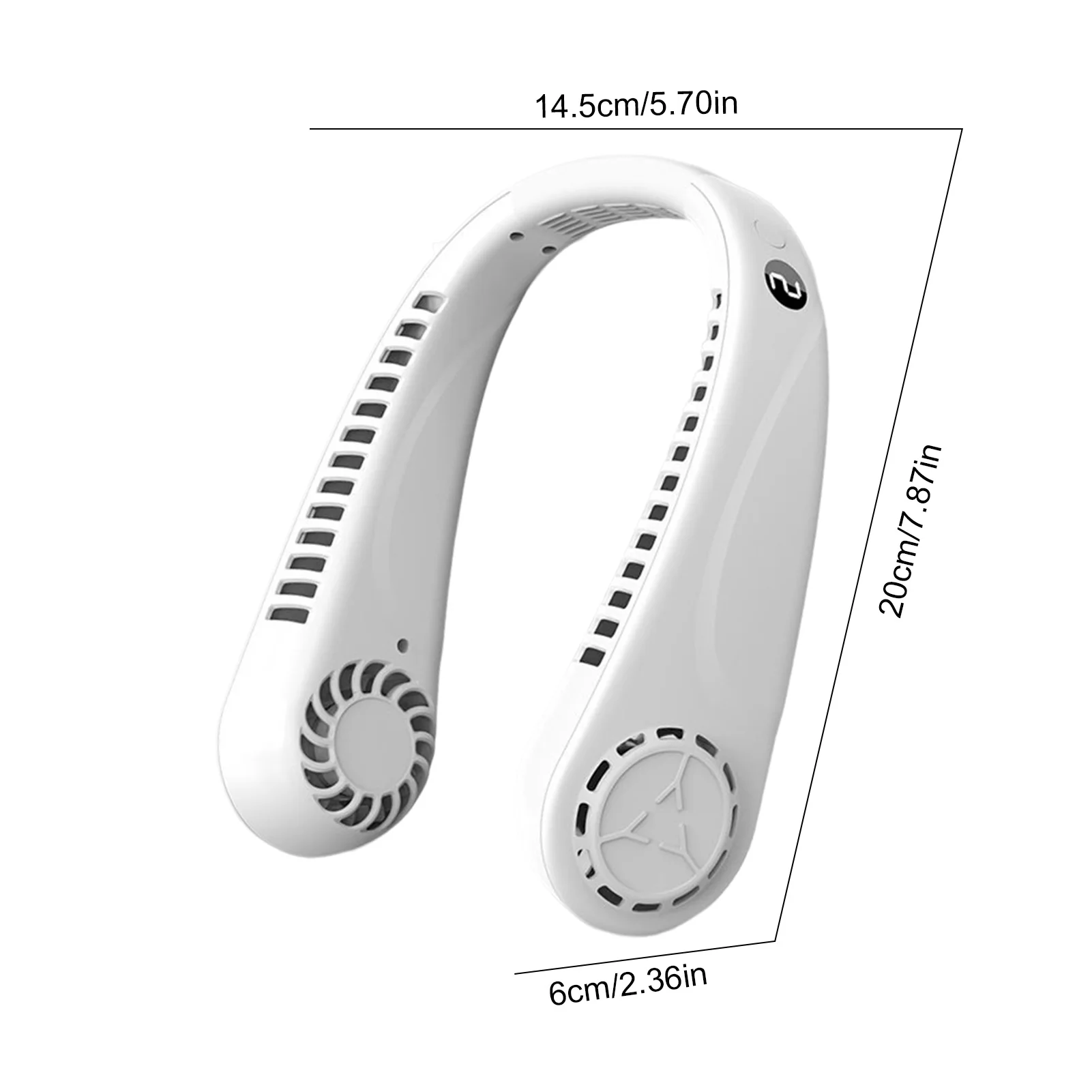 Hände-Freies Neck Fan USB Aufladbare Persönliche Neck Fan Kühlung Hängen Fan Kopfhörer Design Hals Klimaanlage Mit 3 wind