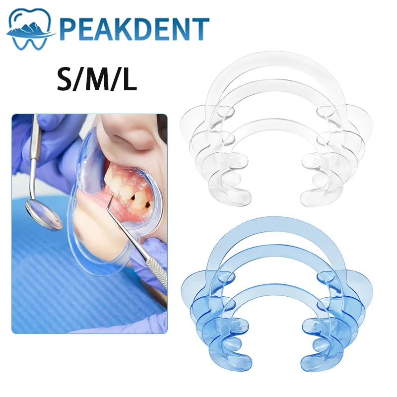 10Pcs/Pack Dental Cheek Retractor C Shape Teeth Whitening Intraoral Cheek Lip Opener Dentist Orthodontic Tool Mouth Spreader