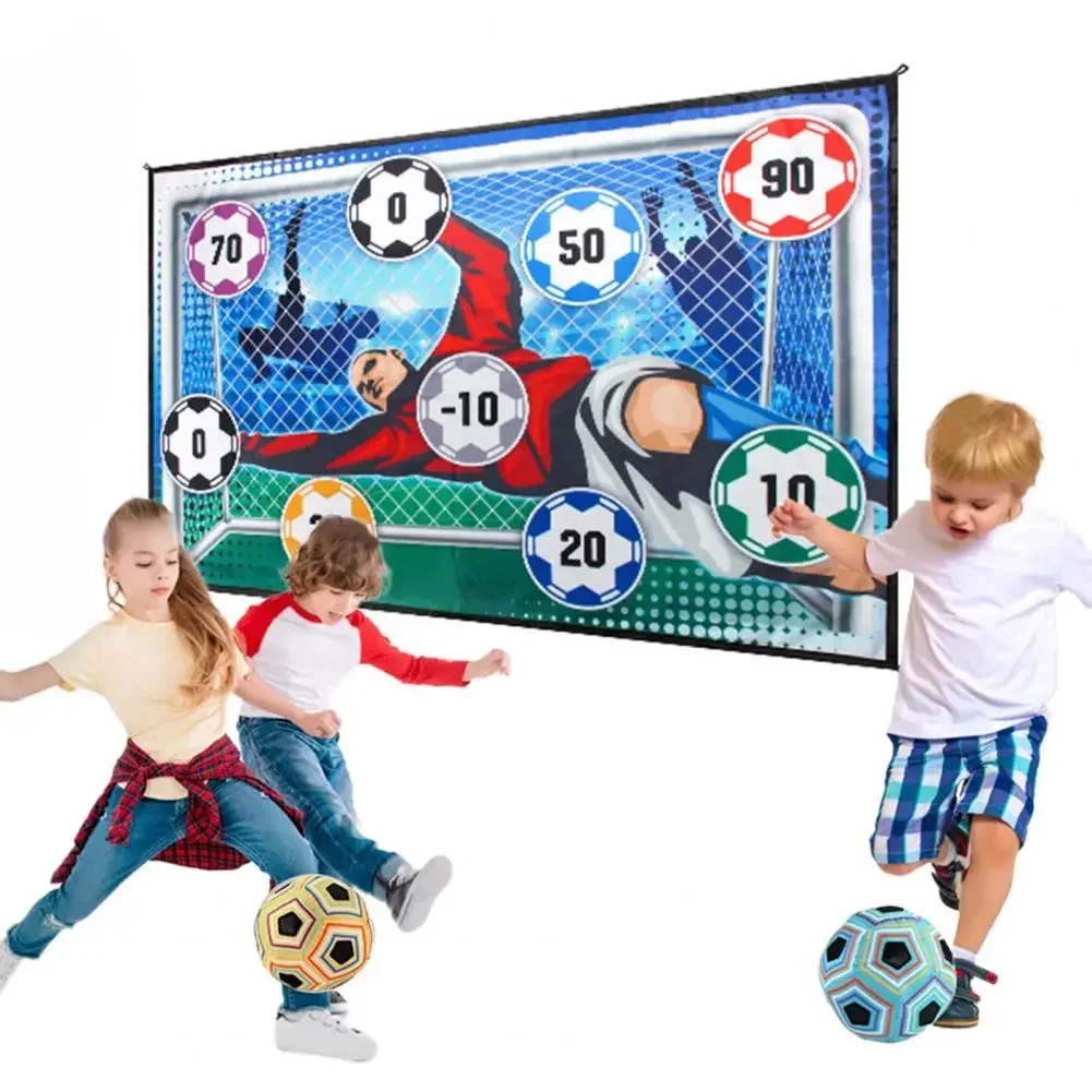 Soccer Game Mat Kids Indoor Outdoor Backyard Throwing Soccer Goal Game, Multiplayer Competitive Soccer Training Christmas Gift