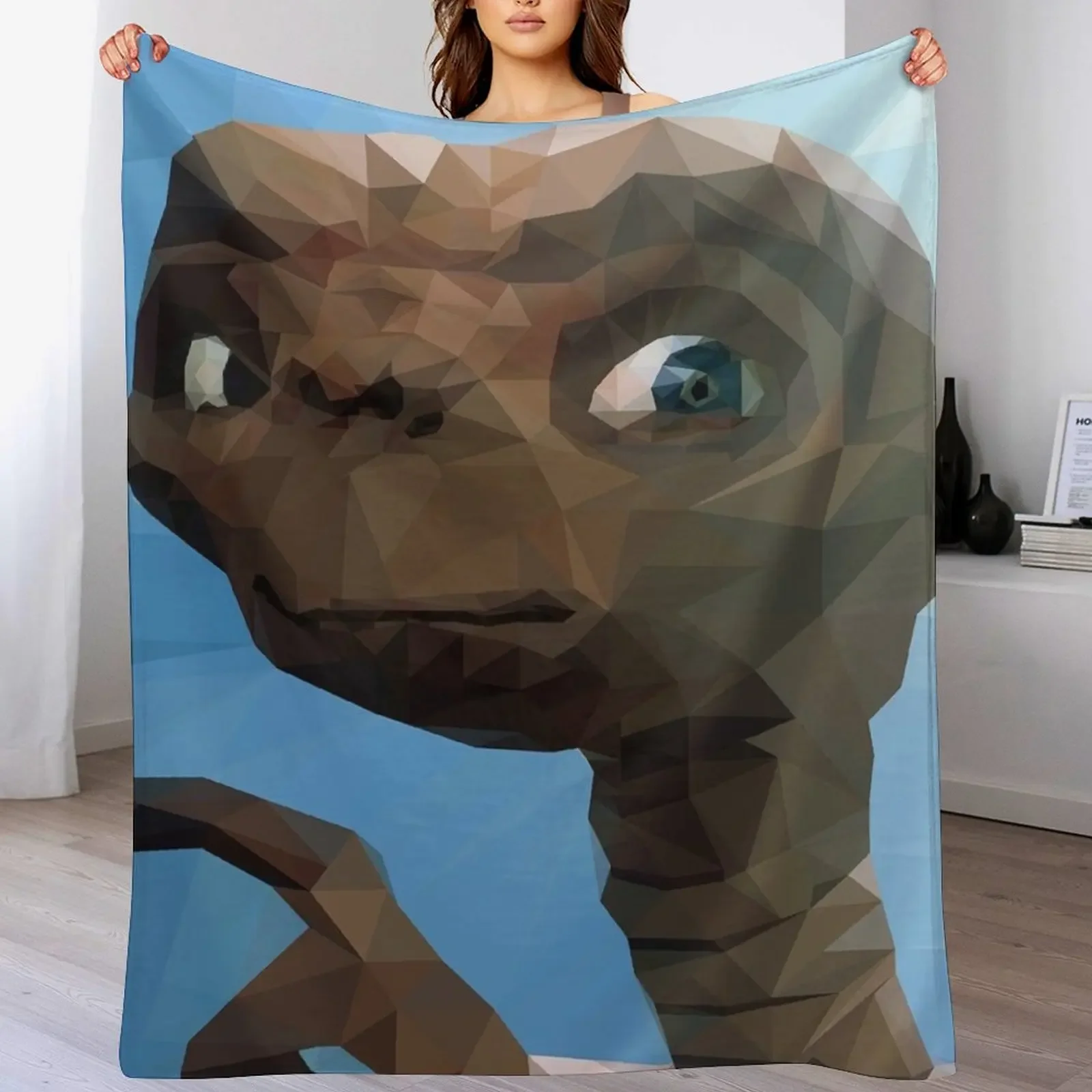 E T Throw Blanket Stain Resistant Cozy Warm Blanket