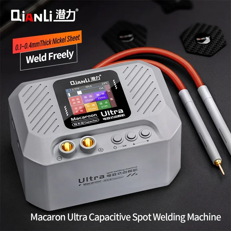 QIANLI Macaron Ultra Farah Saldatrice a punti capacitiva 5500W MAX 0.1 ~ 0.4mm Saldatrice a punti per riparazione veloce e facile