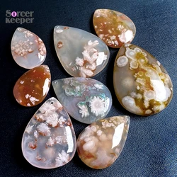 Natural Cherry Agate Drop Pendant For Women Lady Man Love Gift Beauty Crystal Beads Stone Reiki Gemstone Jewelry BP089