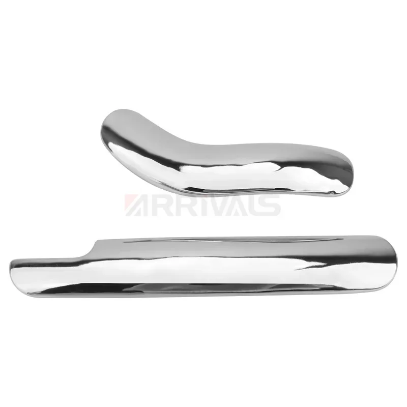 Chrome Motorcycle Curved Exhaust Muffler Pipe Heat Shield Cover Guard Protector For Honda Shadow VT750 VT400 97-03