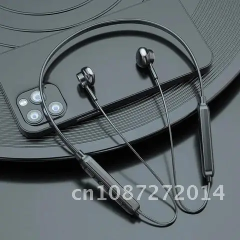 

Wireless Bluetooth Neck Hanging Sports Headset Earphones Running Hands Free Mini Music Earplugs