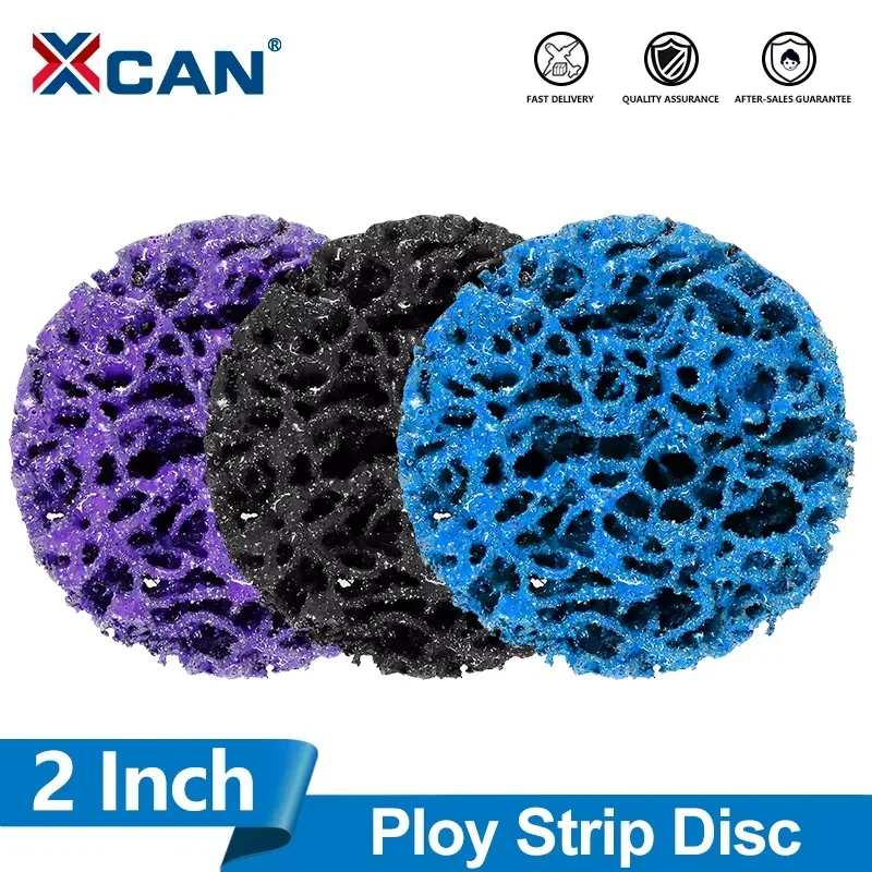 

XCAN 1/10pcs 2 inch Poly Strip Discs Paint Rust Remover Wheels Abrasive Clean Strip Disc for Angle Grinder