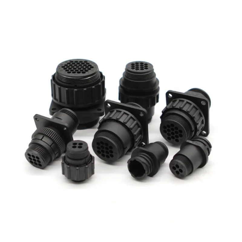 182919-1 رمز كلمة المرور متعدد الفتحات موصل السيارات أنثى نهاية الأكمام مع مشبك الذيل 182647-1 قابس الطيران 206043-31 182922