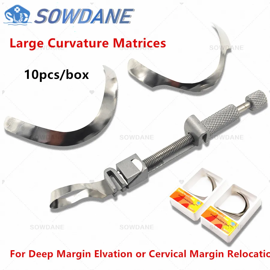 Dental Tofflemire Matrix for Deep Margin Elevation Large Curvature Matrices Retainer Sectional Contoured Matrice Dental Material