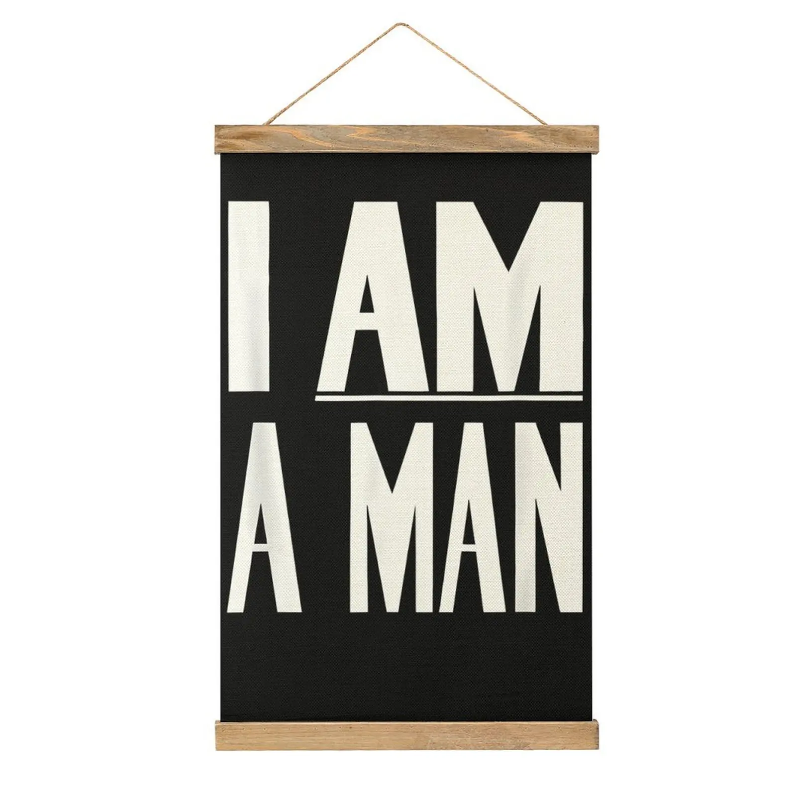 أنا رجل جريئة بيان الكتان معلقة اللوحة الجدة صورة غرفة نوم صورة معلقة الفكاهة الرسم الأبيض تزيين