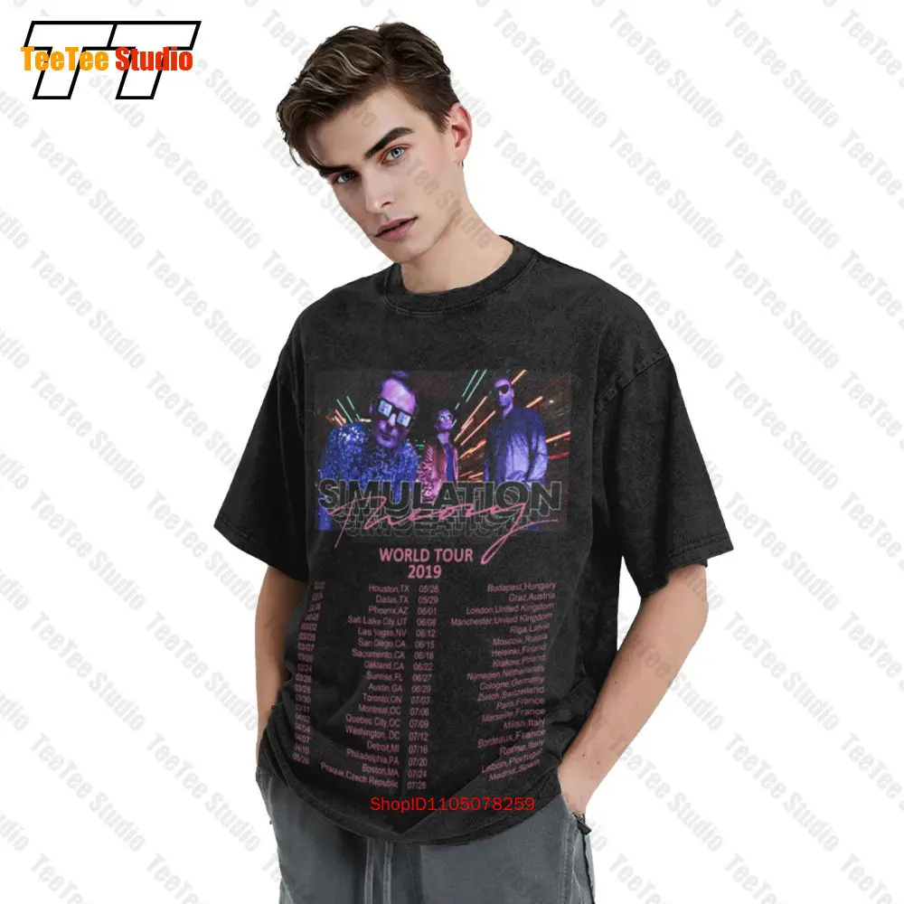 تي شيرت Muse Simulation Theory World Tour 2019 للحفلات الموسيقية الكلاسيكية كبيرة الحجم SWCZ