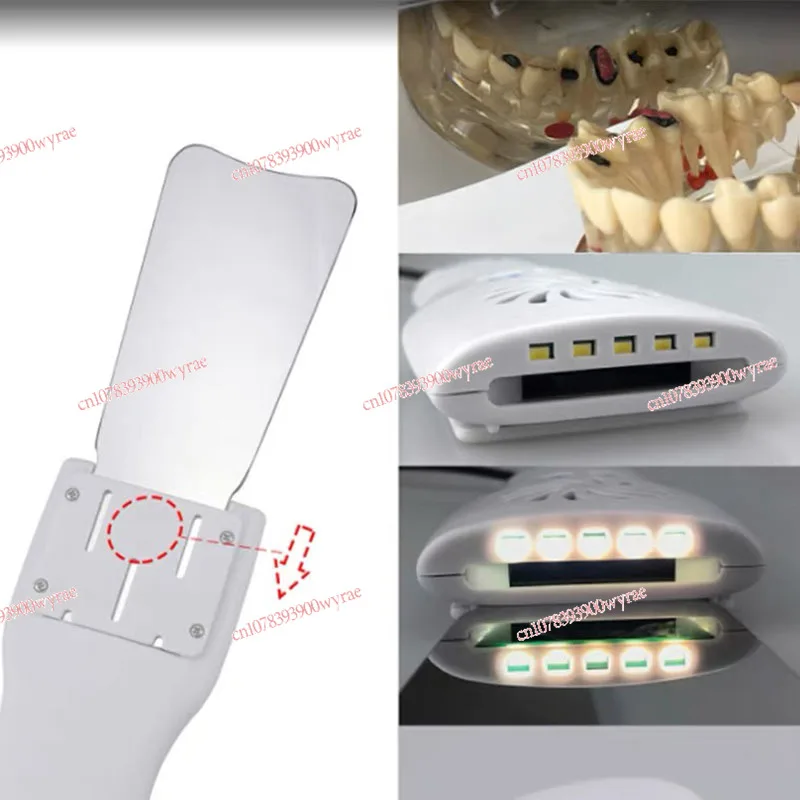 Fogless LED light, high hardness stainless steel oral photography defogging reflector tool