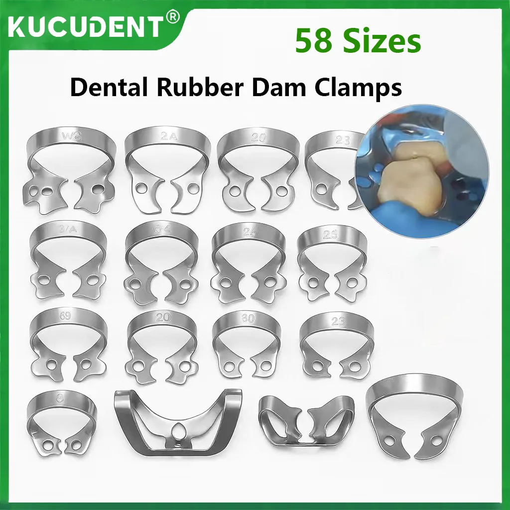 

1 шт., стоматологические резиновые зажимы для плотины, эндодонтические восстановительные зажимы для барьеров, держатель рамы из нержавеющей стали для молярных зубов, материалы для полости рта