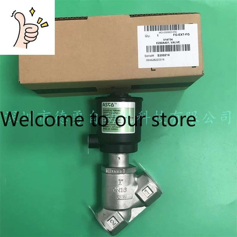 Пневматический клапан American ASCO Angle Seat Valve E290A043, новый, оригинальный, подлинный, за подделку — десятикратная компенсация.