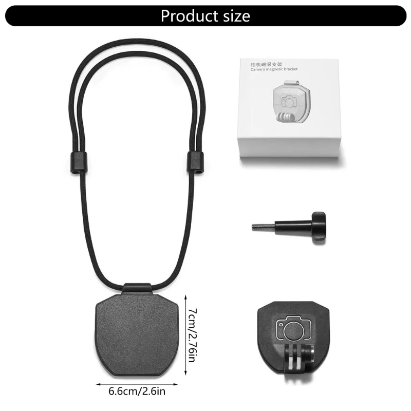 Soporte montaje magnético para filmar soporte cámara pecho para Pocket 3 para 360 para GO3 y otras cámaras acción