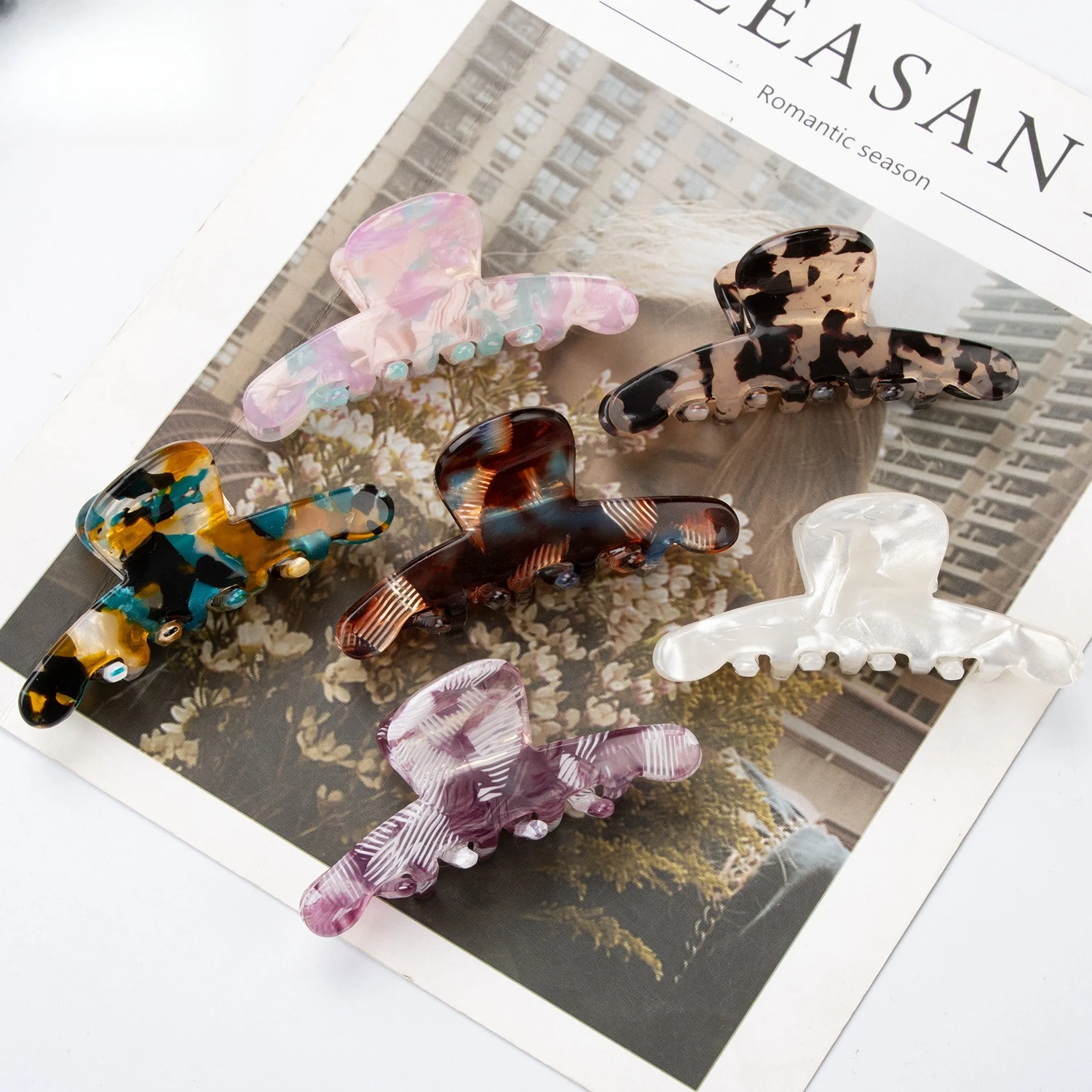 

Маленькая заколка для волос 5 см, корейская элегантная заколка для волос с леопардовым принтом, универсальная для пучка и прически с хвостиком