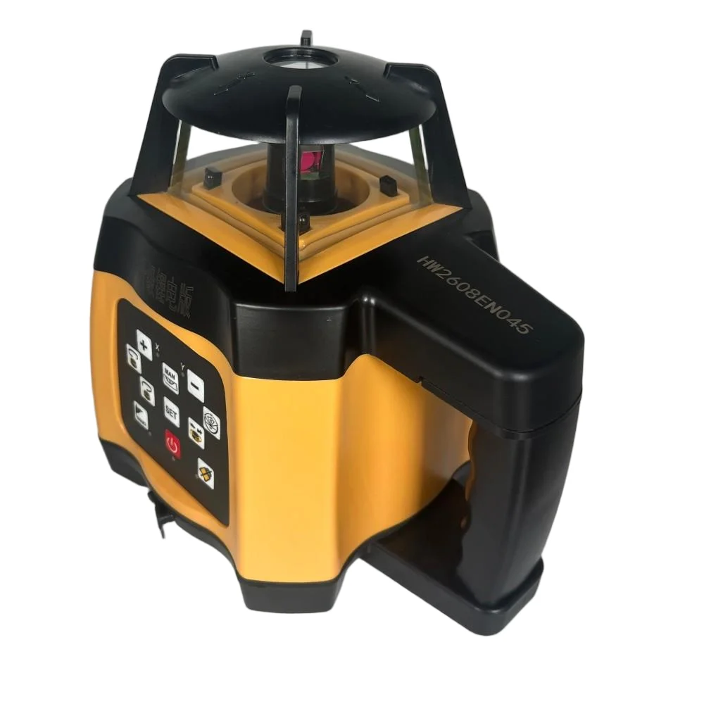 Heipoe Red beam rotary laser level self-leveling rotating laser tool with receiver&remote control & Lithium battery