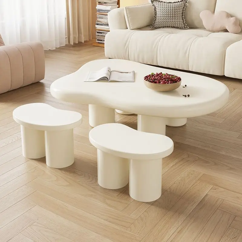 طاولة قهوة سحابة بسيطة وحديثة من الشمال لغرفة المعيشة، شقة صغيرة منزلية، طاولة شاي على شكل خاص #3