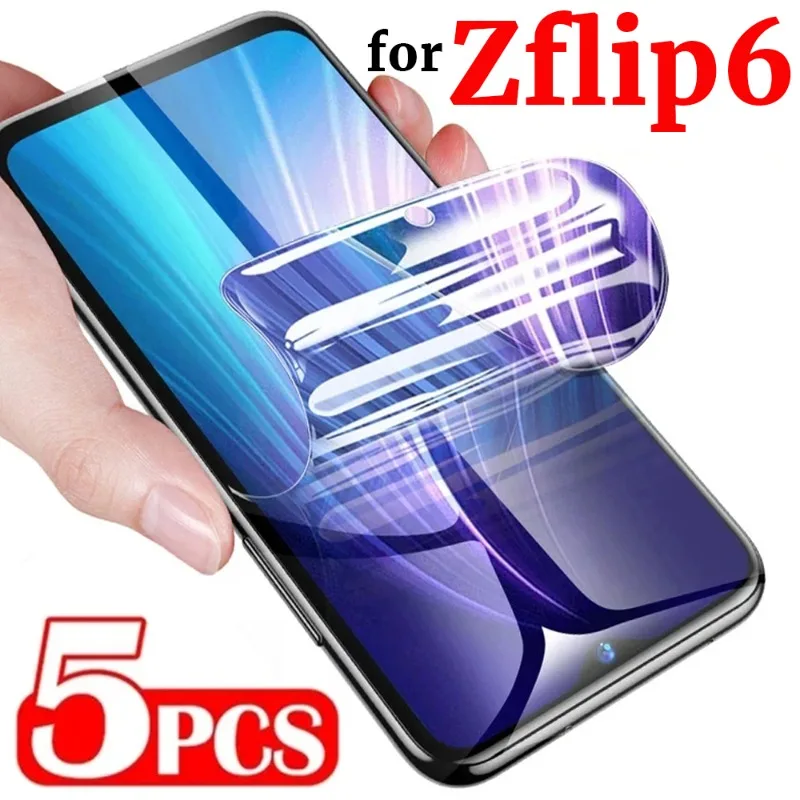 Upgrade Soft Screen Protectors for Samsung Galaxy Z Flip 6 HD Clear UV Anti-Shatter Hydrogel Film for Samsung Galaxy Z Flip 6