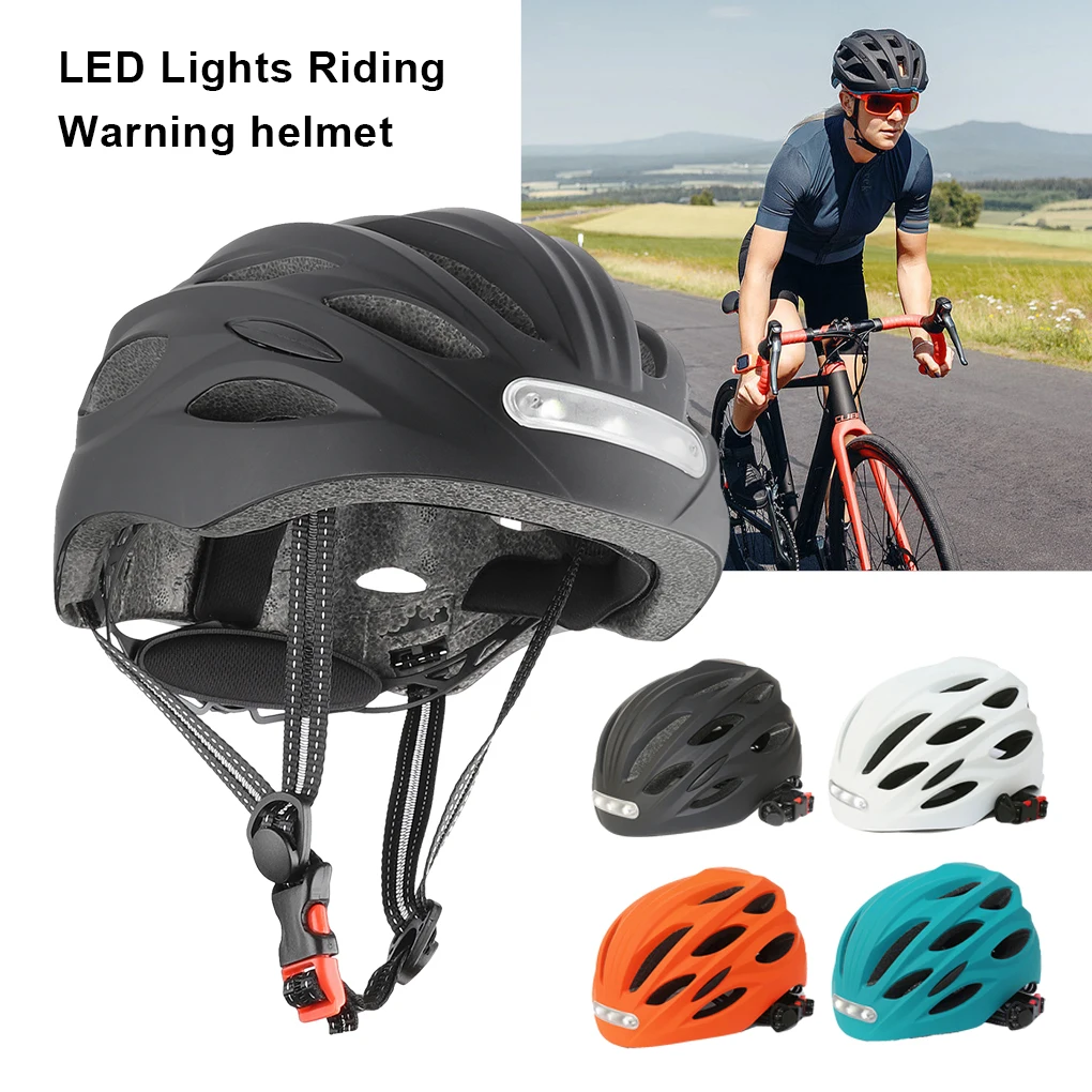 

Велосипедный шлем с передними и задними фонарями, портативный, многофункциональный, предназначенный для прочного полиэтилена, дышащий, черный L