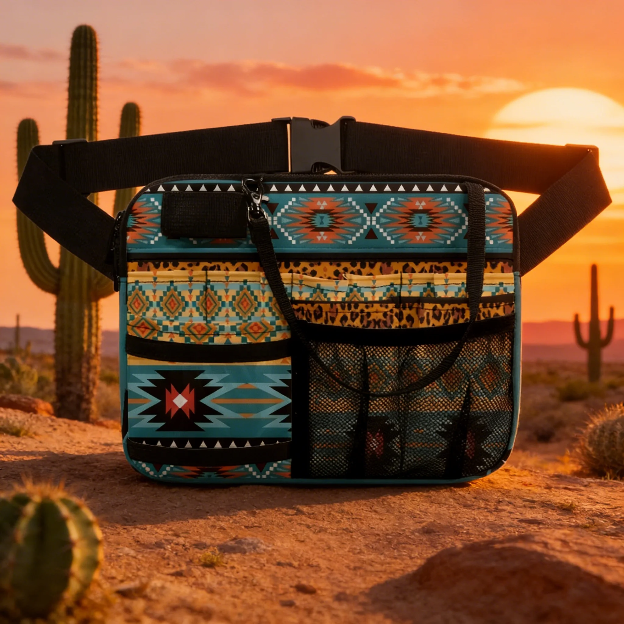 

Cute Syringe & Nurse Cat Waist Bag, Multi-Pocket Fanny Pack for Nurses, Portable Medical Utility Belt Pouch for Work