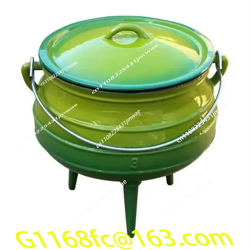 Hot Selling Cast Iron South African Three Legged Outdoor Stew Pot Hanging Pot 7.8L