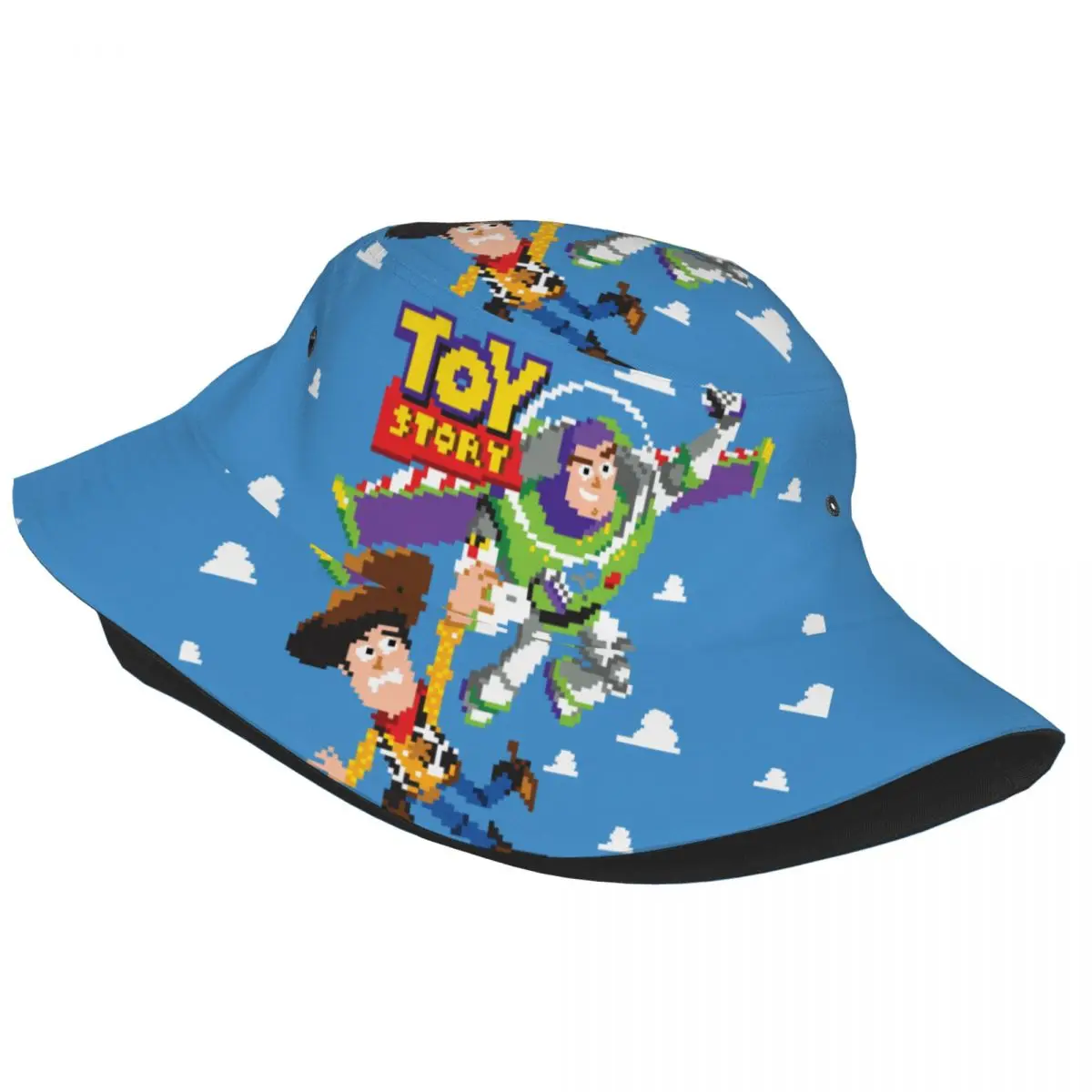 Toy Story Bit Woody And Buzz Lightyear Bucket Hat for Girl Beach Bob Hat for Vacation Caps