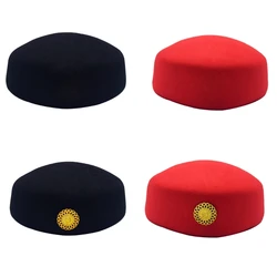 Stewardess Pillbox Hat Air Hostesses Hat Beret Hat Airline Stewardess Hat