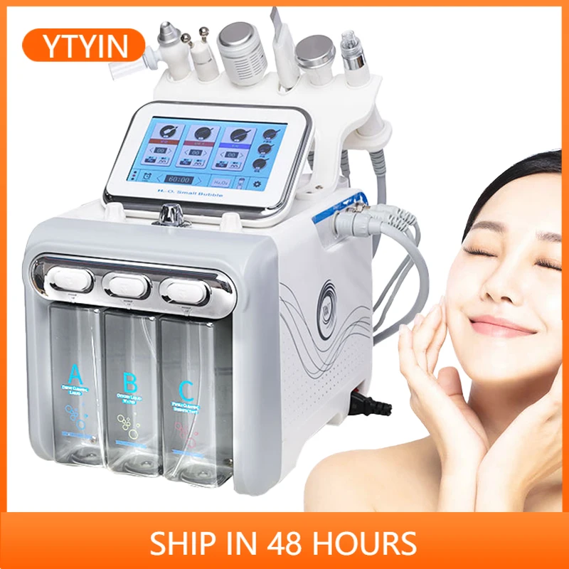 

YTYIN6 1 H2O2 Small Bubble Hine ABS Material Oxygen Jet Face Cleaning Lifting Dermabrasion Aqua Jet Peel Beauty Ma