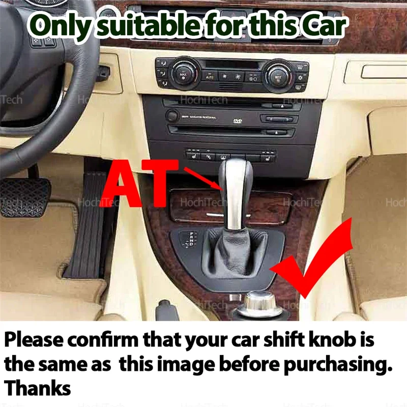 قطع غيار السيارات والعتاد التحول المقبض رافعة عصا لسيارات BMW 3 سلسلة E90 E91 E92 E93 2006-2012 في LED بو الجلود الداخلية اكسسوارات