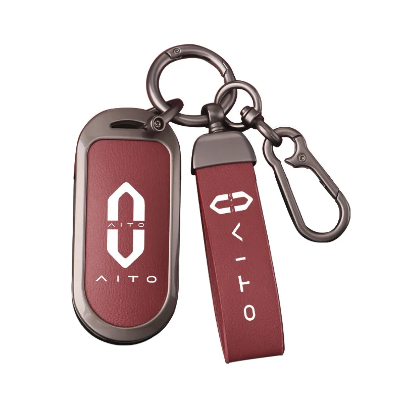 

Premium Zinc Alloy Key Cover Case for AITO M9/M7/M5/M8/24 Ultra (2025) - Protective Key Fob Shell Keybag Keychain