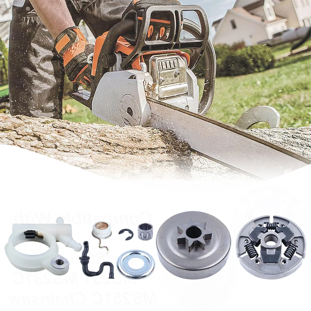 

Worm Gear Oil Pump Kit As Shown Complete Oil Pump Kit For Chainsaw 325 7T Sprocket Complete Kit E-clip Efficient Lubrication