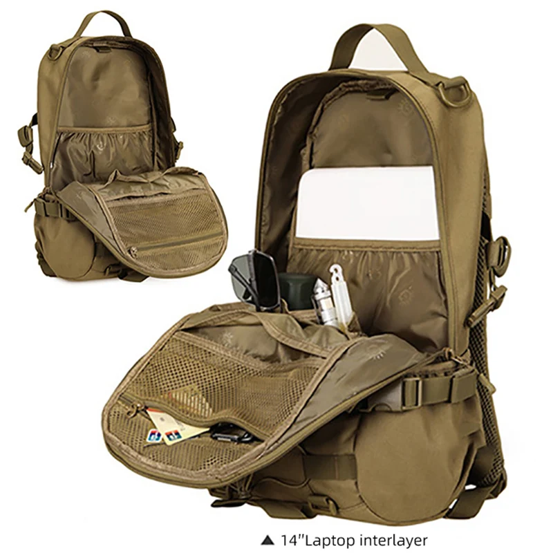 Imagem -03 - Mochila Tática Molle de Camuflagem Grande 1000d Velcro Escalada Camping Caminhadas Viagem Esportes Mochila Escolar para Homens Xa198wd