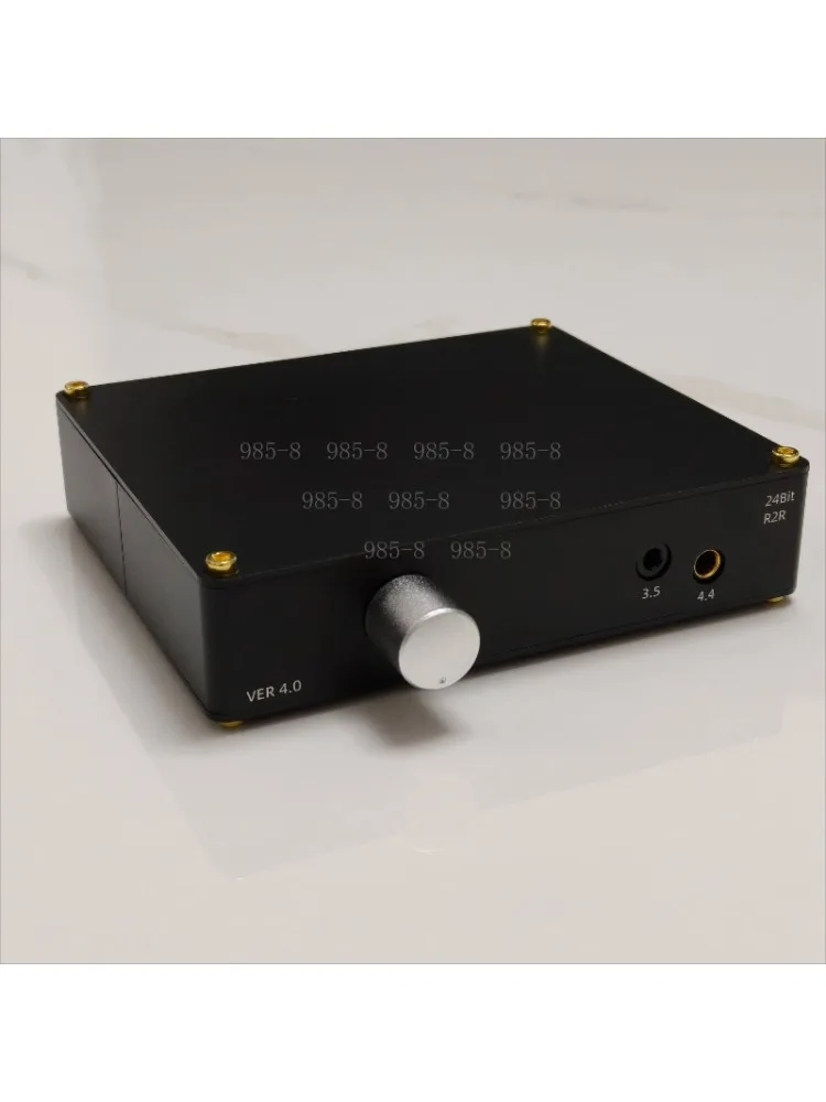 Verbesserter R2R V4.0 Audio-Decoder mit RCA 3.5 4.4 Ausgang, Koaxial-USB-Eingang, CNC-Gehäuse, PCM 24bit