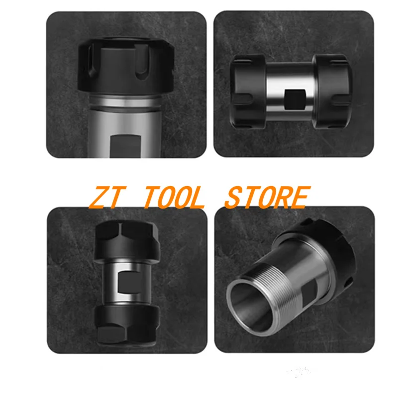 Double Chuck Motor Shaft ER11 ER16 ER20 ER20 ER25 ER32 Tool Holder Motor Shaft Column Spindle ER Collet Engraving Machine