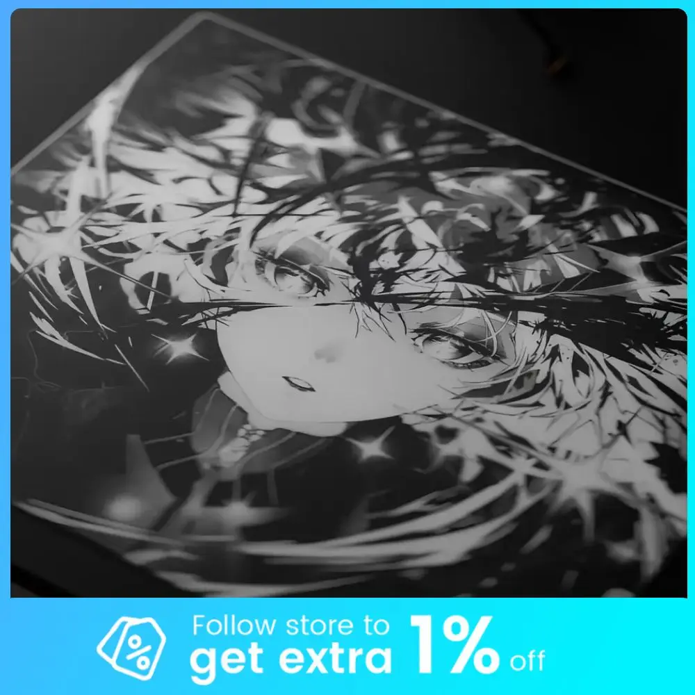 

Wallhack Sp-005 Стеклянный игровой коврик для мыши Обновление Пробуждение Sora Покрытие Стекло Пользовательский Fps Настольный коврик Esport Офисные геймерские аксессуары