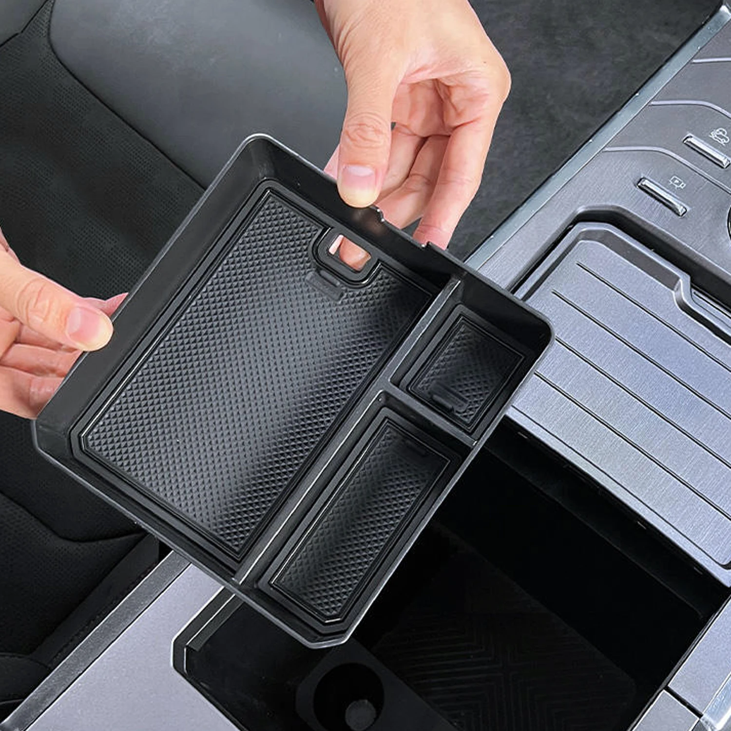 For Jetour Traveller T2 2023 2024 2025 Car Accessories Plastic Central Armrest Storage Glove Box Holder Tray