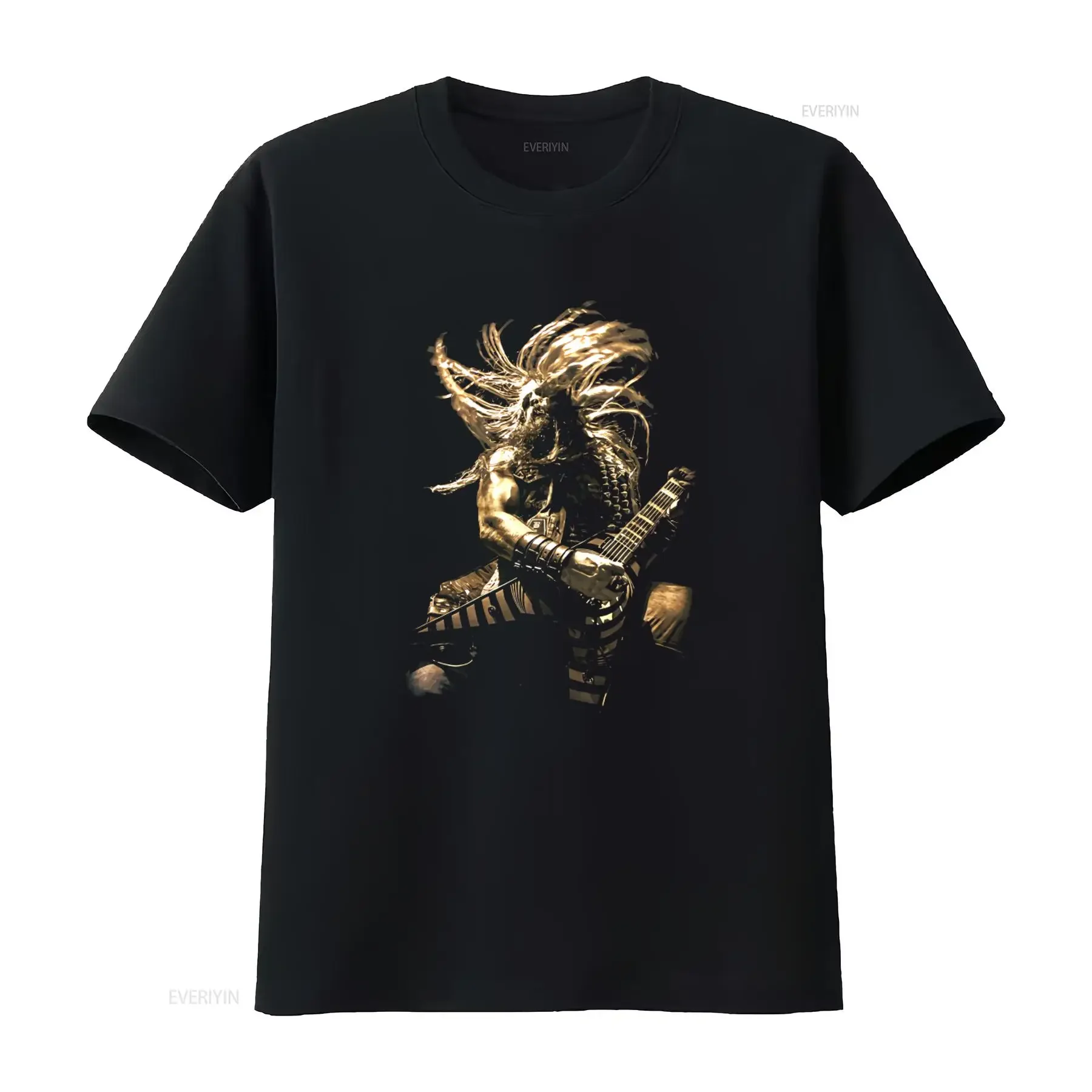 Authentic Black Label Society Zakk Wylde Metal Ozzy Rock Guitarist Print T shirt YYP6 vintage Washed Breathable Versatile
