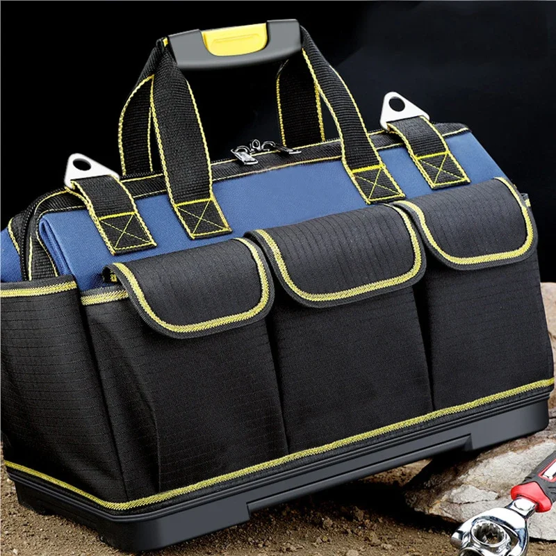 Multifunctional Electrician Tool Bag, 1680D Oxford Cloth Waterproof Wear-Resistant High Capacity Storage Organizer Pouch