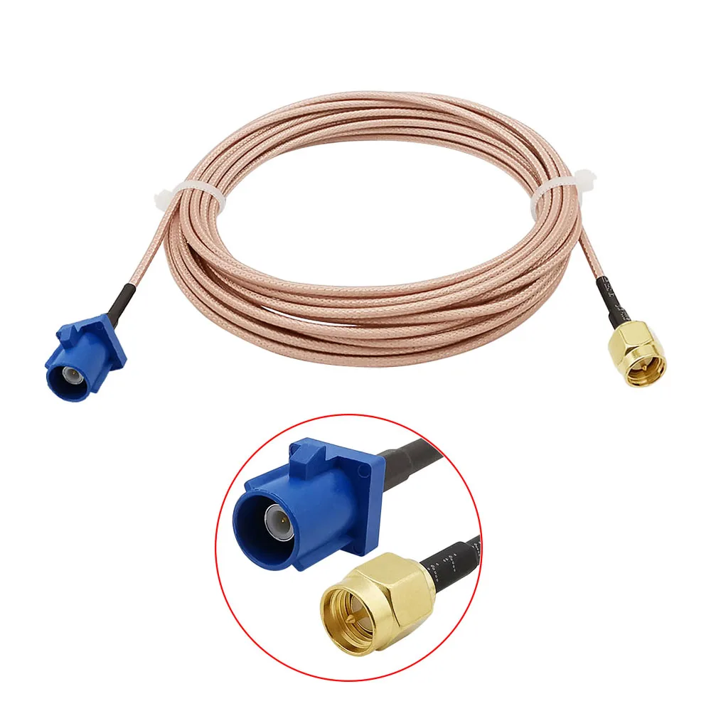 

1Pcs SMA Male Plug To Fakra C Male Plug Coaxial Cable Connector RG316 Coax Extension Cable Pigtail Jumper For Car GPS Antennas