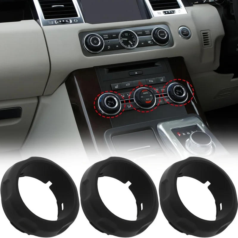 3PCS Central Console A/C Volume Control Knob for Land Rover Range Rover Sport Discovery 4 2009-2013 Replace LR029591