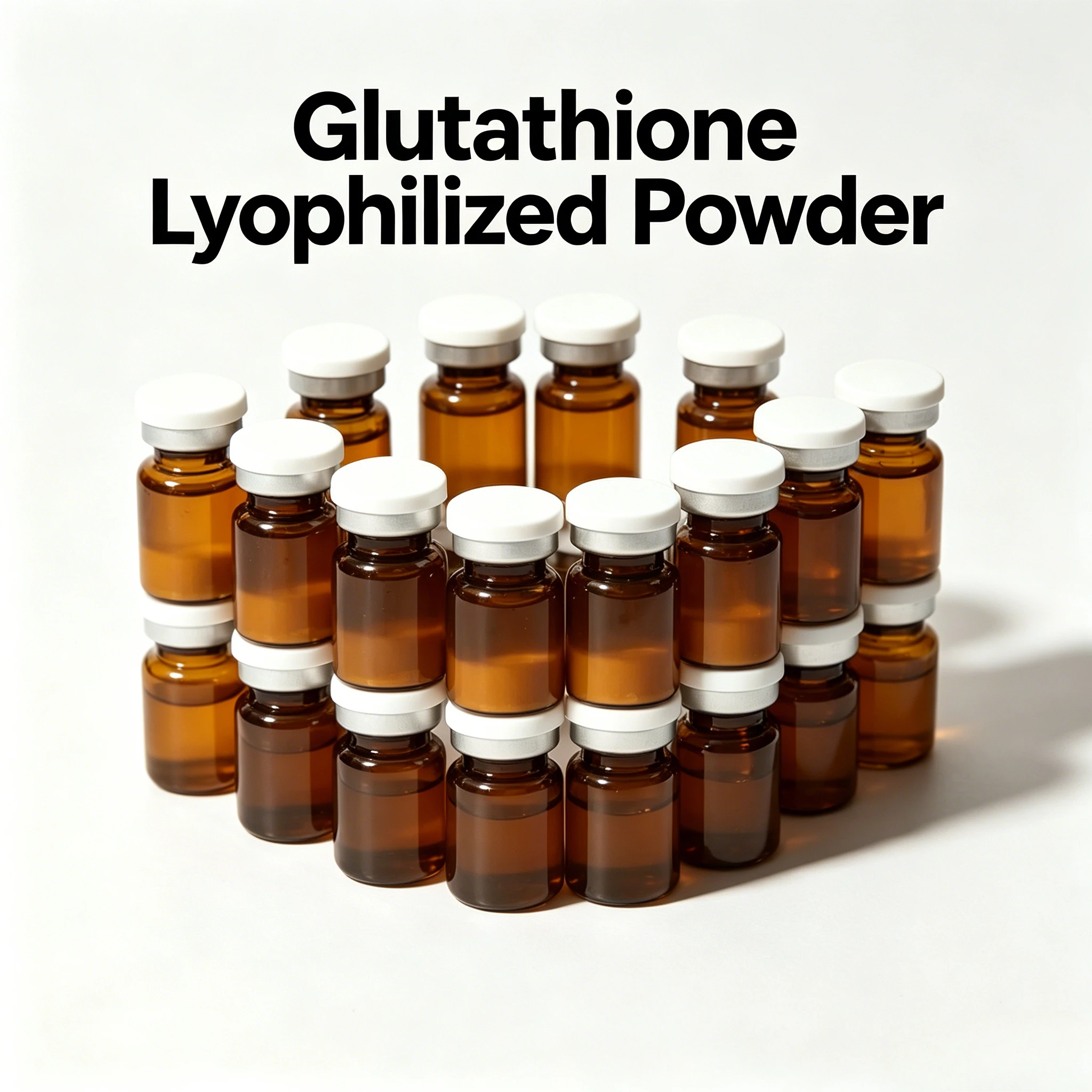 Glutathione Freeze-Dried Powder Skin Care Serum Brightening Hydrating Rejuvenating Facial Care 5pairs