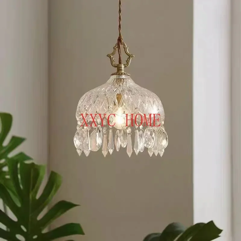 

Modern LED Pendant Light Crystal Chandeliers Bedroom Luxury Glass Pendant Lamp for Home Decor Suspension Hanging Lights Fixtures