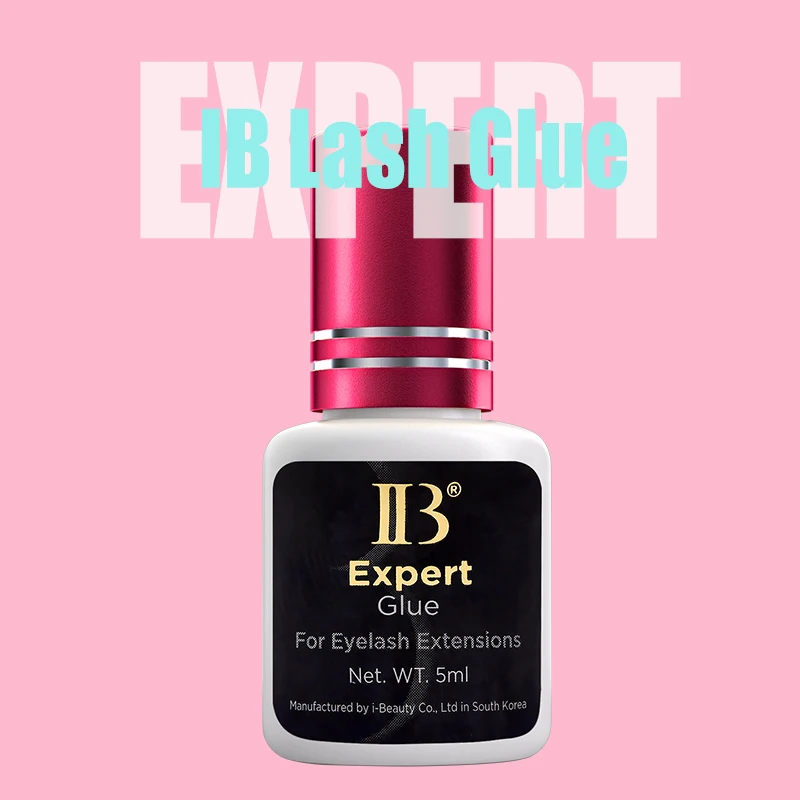 1 PC IBeauty Expert Glue Fake Eyelash Extension Korea 2s Fast Dry Long Lasting Makeup Tools Adhesive Supplies IB Wine Red Cap