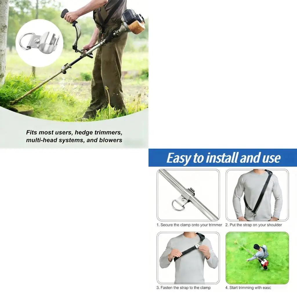  Garden Trimmer Shoulder Belt Strap Shoulder Harnes With Comfortable Mesh Padding