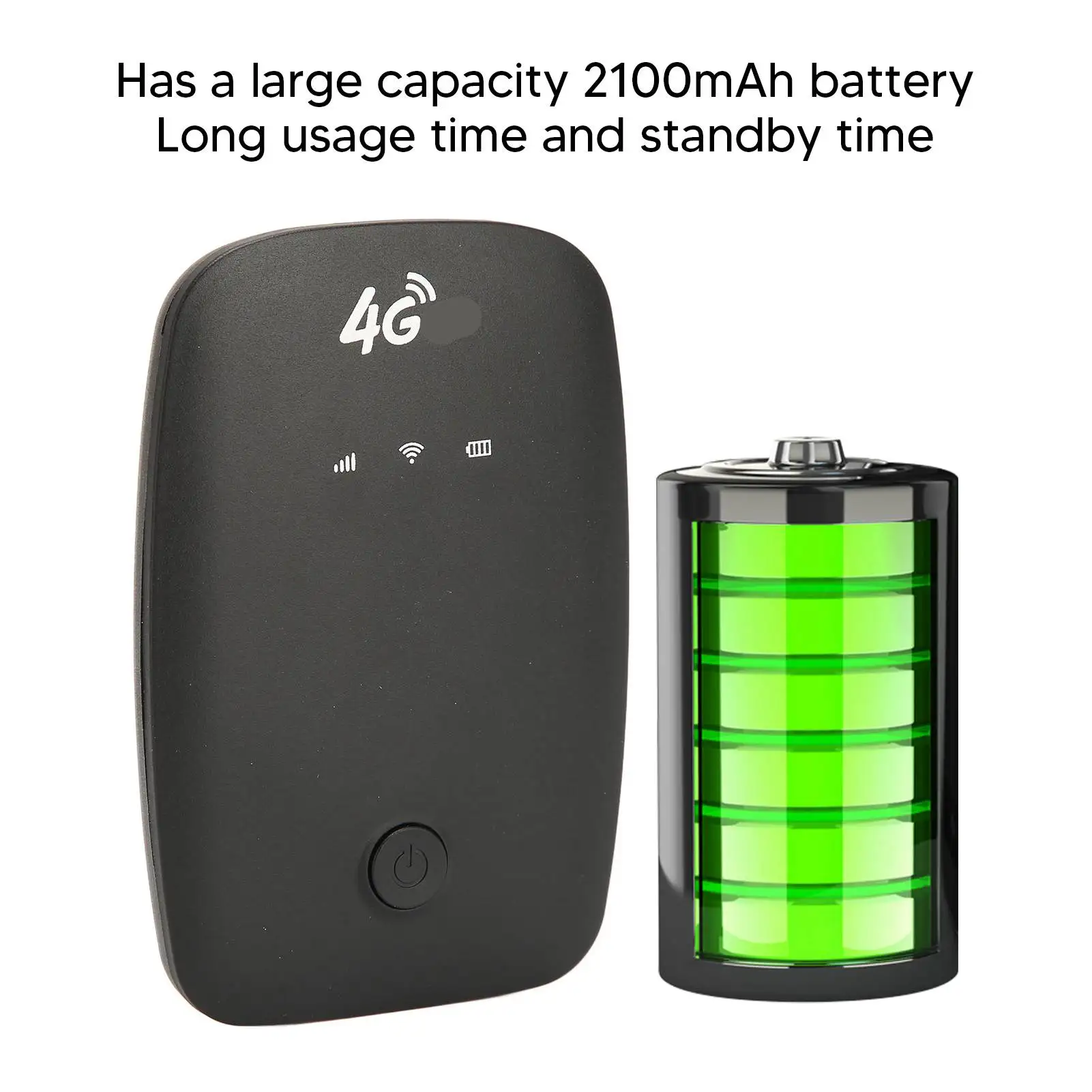 جهاز توجيه واي فاي محمول 4G خفيف الوزن نقطة اتصال واي فاي متنقلة 50 ميجابت في الثانية تحميل فتحة بطاقة SIM عالية السرعة للوصول إلى الإنترنت للهاتف الخليوي