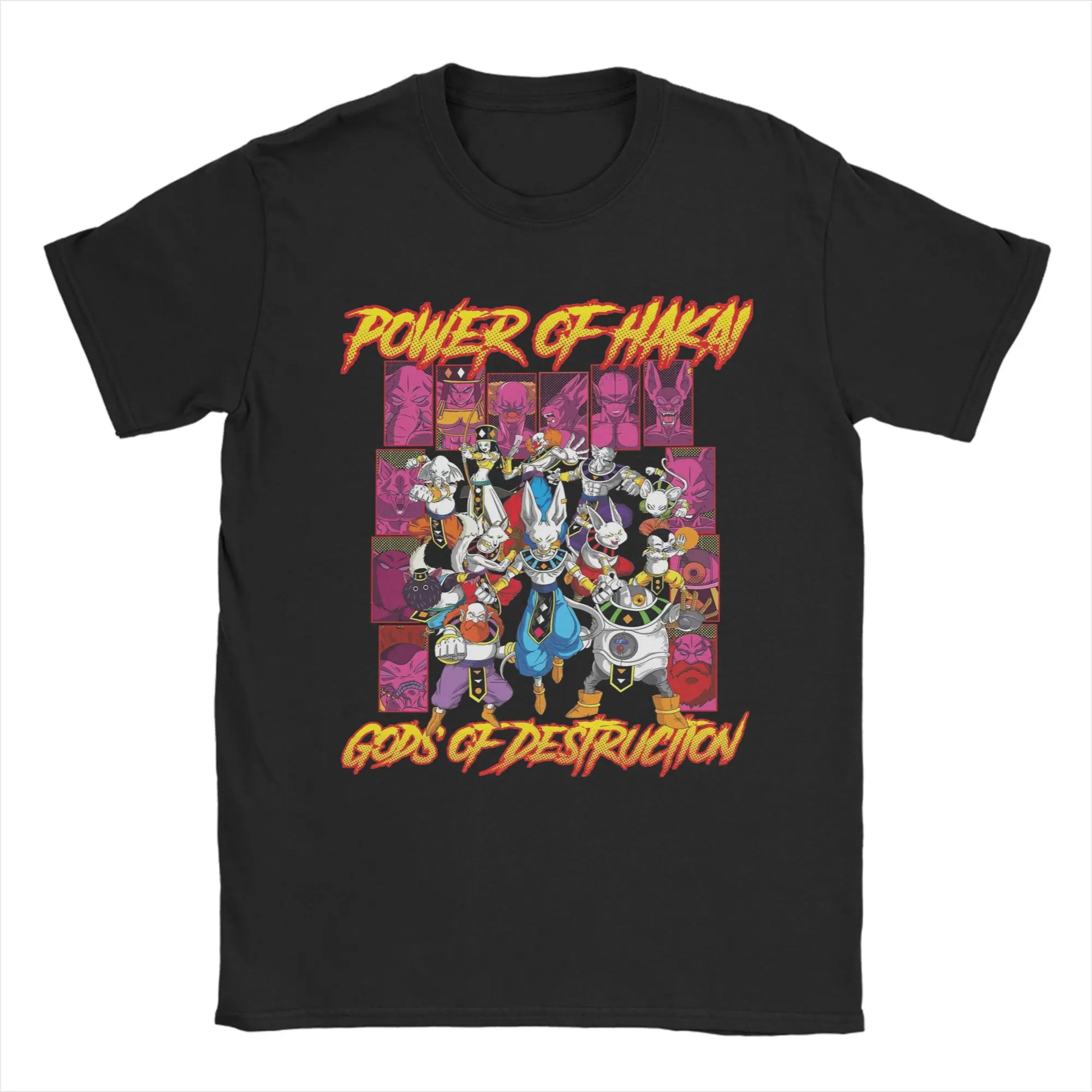 Power of Hakai D-Dragon Ball Super T Shirts Men Pure Cotton Novelty T-Shirts Crew Neck  Tees Short Sleeve Clothing Gift Idea