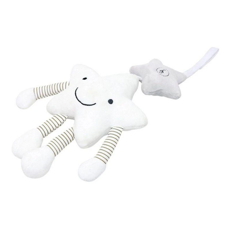 Q0KB Plush Rattle Crib Accessories هدية رائعة للرضع التمرين